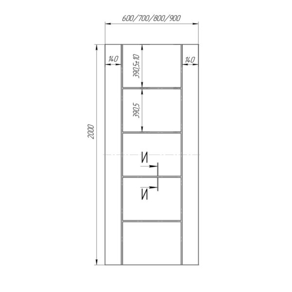 Interior MDF door "Rail" - Image 4